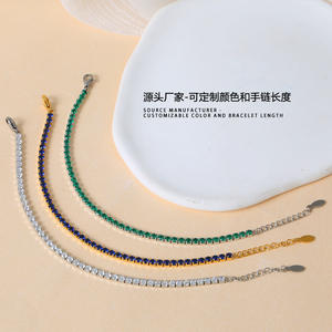 <span class=keywords><strong>Pulsera</strong></span> de acero de titanio de alta gama para mujer, circón rojo con cadena fina de acero inoxidable, accesorios de moda que no se desvanecen - Product Image 3