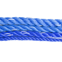 Corde en PP bleue de 16 mm * 660 m, corde de pêche en haute mer de 18 mm avec emballage en bobine de grande taille