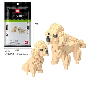 매직 미니 블록 세트 조립 동물 새 강아지 말 호랑이 물고기 다이아몬드 브릭 빌딩 장난감 만화 반려동물 장식품 선물 - Product Image 6