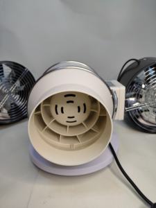 Nouveau 6 pouces Axial Flow Duct AC Industrial Fan 220V <span class=keywords><strong>Double</strong></span> Ball Bearing Bathroom Exhaust Ventilation Extractor Plastic OEM In-line - Product Image 4