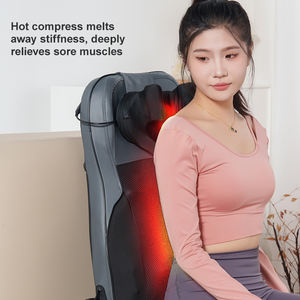 Elektrische Nek Schouder Hele Rug Shiatsu <span class=keywords><strong>Thai</strong></span> Trapezius Massager Kneden Stoel Vibrerende Massage Kussen Matras Met Warmte - Product Image 4