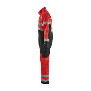 BLAKLADER - 637318045599C46 Hi-Vis <b>overall</b> Red/<b>Black</b> - EAN 7330509377154 HI-VIS WORKWEAR - Product Image 4