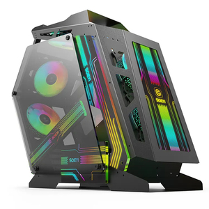 Torres y cajas <span class=keywords><strong>de</strong></span> <span class=keywords><strong>la</strong></span> computadora Desktop Gabinete Gamer Gaming PC Cabinet White Micro ATX Computer Case - Product Image 3