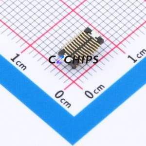 HC-PBB12NB-20DS-0.5V-03 Board-to-Board & Backplane Connector SMD,P=0.5mm Connector 20P 0.5mm Slot Butt Joint Vertical Mount - Product Image 2