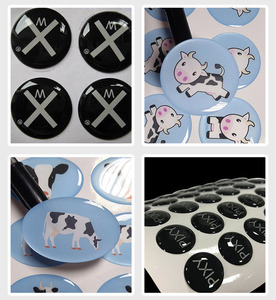 Tùy Chỉnh Dính 3D Pha Lê Dome Nhựa Epoxy <span class=keywords><strong>Sticker</strong></span> Vòng Kinh Doanh In Logo Cho Hàng Thủ Công - Product Image 2