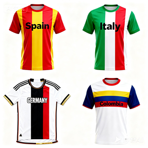 เสื้อฟุตบอลลายทางอาร์เซนอล โคลอมเบีย 2026 เสื้อฟุตบอลยูไนเต็ดของแท้ 2025 เสื้อฟุตบอลเมสซี่ 2009 เสื้อกีฬา - Product Image 1