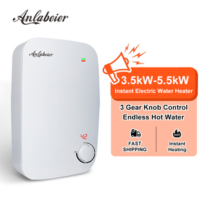 เครื่องทำน้ำร้อนแบบให้ความร้อนเร็ว 5500W แกนทำความร้อนสแตนเลส ควบคุมด้วยปุ่มหมุนแบบง่าย OEM ODM รองรับหลายแรงดันไฟฟ้า - Product Image 2