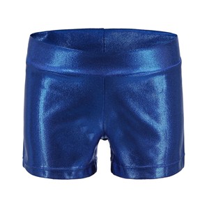 Shorts Deportivos de Gimnasia para Niñas, con Brillo Metálico, Spandex, Cintura Elástica, para Entrenamiento - Product Image 3