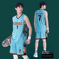 Set Jersey Basket Unisex Dapat Disesuaikan Cepat Kering Tanpa Lengan Bahan Polyester Terylene Semua Musim Seragam Tim Cetak Nama Dewasa