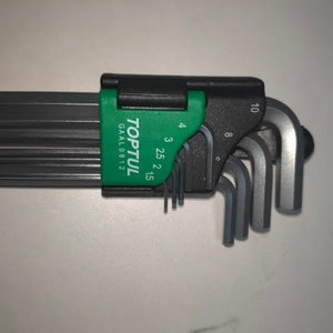 ชุดประแจกุญแจหกเหลี่ยมแบบยาวพิเศษ9ชิ้นทำจากเหล็ก - Product Image 3