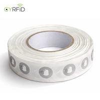 En stock, compatible 13,56 MHz, autocollant NFC 213, puce NFC programmable 25 mm, étiquette RFID, étiquette adhésive NFC
