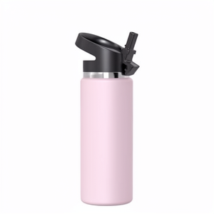 Bouteille d'eau isotherme en acier inoxydable de 650 ml sans BPA, avec petit goulot et bouchon à bec, anti-fuite, réutilisable, pour activités de plein air - Product Image 1