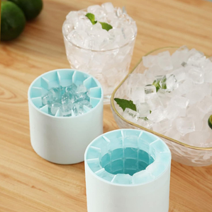 Sostenibile per uso domestico riutilizzabile in Silicone per uso domestico stampo a reticolo per ghiaccio forma a tazza per Bourbon - Product Image 6