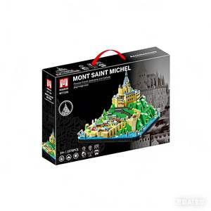 M77196--M Brand Último Modelo Serie Arquitectura <span class=keywords><strong>Francia</strong></span> - Mont Saint-Michel Juguete de Bloques de Construcción para Niños - Product Image 5