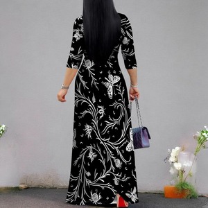 Plus Size Clothing for Women's Plus Size Dresses Casual Loose Pocket Short Sleeve Slits Plus Size Long Maxi Dress XL-5X - Product Image 3