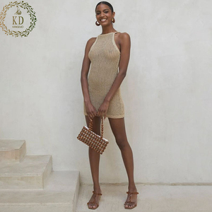 KD all'uncinetto maglia con nappina da <span class=keywords><strong>spiaggia</strong></span> tunica lunga Pareos costume da bagno estivo Cover up vestito Sexy da <span class=keywords><strong>spiaggia</strong></span> - Product Image 4