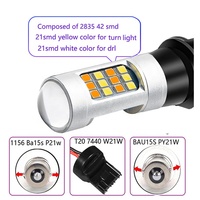 Feux clignotants LED pour voiture 6000K Color Canbus Reverse Tail Lamp 2835 42SMD S25 1156 BA15S BAU15S 7440 T20 3156 T25