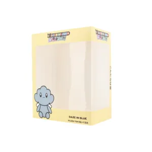 Embalagem Cetim Forro Presente Amigável Dobrável Dobrável Artesanato Ponto De Venda Display Paper Box Crianças Toy Storage