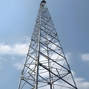 Tour de télécommunications autoportante à 4 pieds en acier cornière de 45m à 80m, galvanisée à chaud, connexion par boulons pour opérateurs 4G/5G - Product Image 4