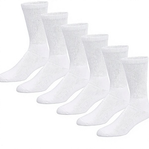 Paquete de <span class=keywords><strong>6</strong></span> Pares de Calcetines Deportivos para Mujer, para Diabéticas, Mezcla de Algodón Suave, Sin Elástico, Ajuste Holgado, Absorbentes de Sudor, Agarre Suave, Parte Superior Ancha, Sin Costuras - Product Image 4