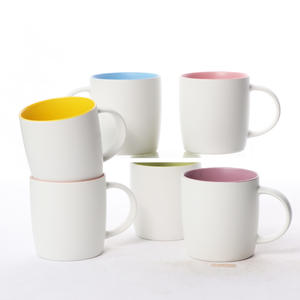 Taza de cerámica de color sólido, taza individual apta para microondas, regalo para café y té - Product Image 3