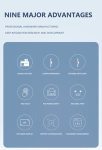 Tableta publicitaria 8 pulgadas Smart Home RK3566 2 + 32GB OS11/13 POE NFC IPS Panel montado en la pared táctil capacitiva Android <span class=keywords><strong>Tablet</strong></span> - Product Image 4