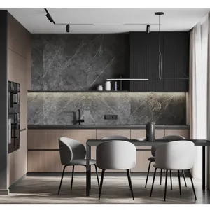 New Design Melamine Kitchen Cabinet Modern Wooden Kitchen Cabinets - Product Image 5