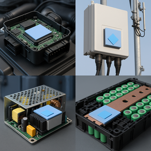 1w-25w/mk כחול ירוק צבע כרית תרמית זול עבור אלקטרוניקה טלפון חכם הוביל cpu gpu תרמי מוליך סיליקון מוליך - Product Image 6