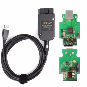 Vcds vagcom อินเตอร์เฟซ vcdscan HEX ปรับปรุง V2 25.3สำหรับ VW สำหรับ Audi Skoda ที่นั่งเครื่องมือวินิจฉัยรถยนต์หลายภาษา - Product Image 6
