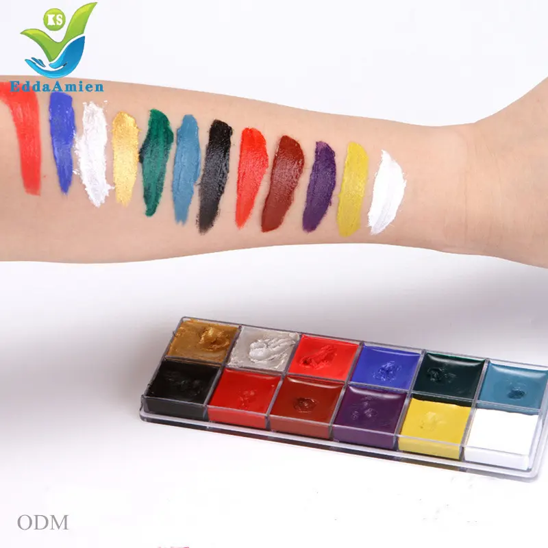 Лидер продаж 2023, товары для рисования лица, оптовая продажа, профессиональная краска на водной основе для лица, краска для тела для вечеринки