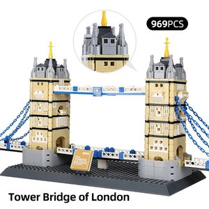 Wange 969 pièces bricolage Architecture blocs repère tour pont de <span class=keywords><strong>londres</strong></span> blocs de Construction brique de Construction pour les enfants - Product Image 4