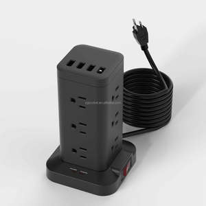 Mỹ điện dải tháp mở rộng chì, bảo vệ tăng đa cắm điện dải chuyển trạm sạc với 4 USB - Product Image 2