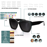 Diseño de nicho Retro Escaparate hecho a mano Individualidad Atmósfera elegante Gafas ópticas de metal y acetato de marco pequeño