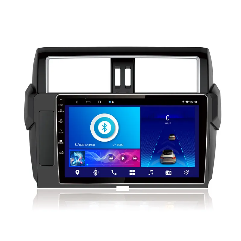 10.1 pouces Android Radio Stéréo Navigation Carplay GPS Navigation Auto Radio Voiture Stéréo Pour Toyota Land Cruiser Prado 2014