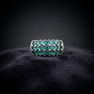 Wholesale Solid 925 Sterling <b>Silver</b> Handmade Classic <b>Ring</b> Blue Topaz Gemstone Prong Setting for Weddings Parties Unisex Women's - Product Image 3
