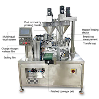 Équipement de remplissage rotatif automatique personnalisé pour liquides, gelées, lait, yaourt, poudre, machine de scellage et de remplissage de gobelets