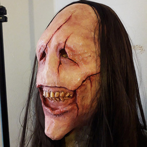 หน้ากากพ่อมดสยองขวัญฮาโลวีน ผีผู้หญิงน่ากลัว ของตกแต่งปาร์ตี้ธีมสยองขวัญ หน้ากากหน้าสยองขวัญ อุปกรณ์ประกอบฉากฮาโลวีน - Product Image 2