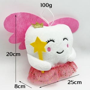 Bambola di peluche Fata dei denti con imbottitura in cotone PP, in velluto, regalo commemorativo per bambini - Product Image 6