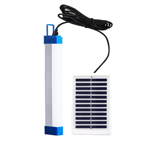 高亮度30W/60W/100W太阳能电池板发光二极管管充电应急灯，适用于家庭和野营USB充电塑料材料 - Product Image 4