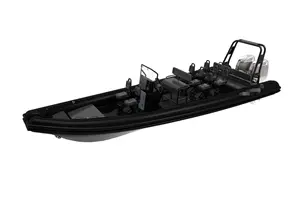 Bateau en PVC/hypalon 860 en aluminium haute Performance de 28 pieds avec double moteur pour bateau gonflable de sauvetage