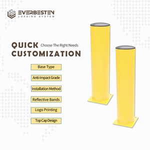 Système <span class=keywords><strong>de</strong></span> protection en plastique flexible, barrière <span class=keywords><strong>de</strong></span> sécurité, poteau <span class=keywords><strong>de</strong></span> protection, garde-corps pour entrepôt industriel, protection contre les collisions <span class=keywords><strong>de</strong></span> chariots élévateurs, TUV - Product Image 2