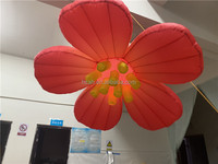 Fleur gonflable de plafond d'Alice avec l'éclairage de LED pour la décoration de boîte de nuit