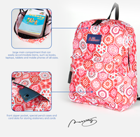 Tas Ransel Sekolah Unisex Anti Air Ringan Tahan Lama Kapasitas Besar Motif Cetak Modis untuk Pelajar dari Air Infinity Factory