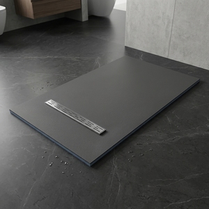 Kit <span class=keywords><strong>de</strong></span> receveur <span class=keywords><strong>de</strong></span> <span class=keywords><strong>douche</strong></span> XPS facile à installer, surface étanche pour carreaux en céramique et en porcelaine, drain linéaire avec système <span class=keywords><strong>de</strong></span> fixation simple et rapide - Product Image 1