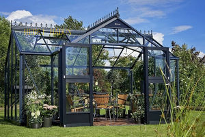 Gazebo Grande para Decoración de Jardín Exterior en Venta, Solárium, <span class=keywords><strong>Orangerie</strong></span>, Hierro Forjado, Plástico Personalizado con Caja de Madera - Product Image 3