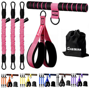 Banda <span class=keywords><strong>de</strong></span> Resistencia Elástica Multifuncional con 3 Tubos <span class=keywords><strong>de</strong></span> Látex, Pedal y Agarraderas <span class=keywords><strong>para</strong></span> <span class=keywords><strong>Ejercicios</strong></span> <span class=keywords><strong>de</strong></span> Fitness - Product Image 1