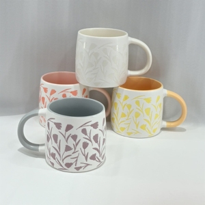 Perfect Quality Eco-friendly Ceramic Floral Coffee Mug-Dishwasher & Microwave Safe Reusable Stoneware for Brewing Tea - Product Image 2