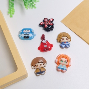 Abalorios de Resina Kawaii de Stranger Things, 100 Piezas, 35*22mm, Cabujones de Personajes de Monstruos de Dibujos Animados para Manualidades DIY de Gamers - Product Image 6
