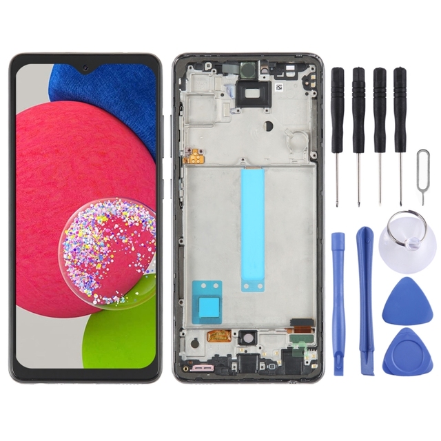 Factory Price 6.33 Inch OLED LCD Screen for Samsung Galaxy A52s 5G SM-A528 Digitizer Full Assembly With Frame LCD Flex Cable