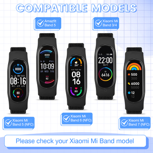 調節可能なソロループナイロン時計ストラップ Xiaomi スマートバンド 6 5 4 3 ストラップ用 女性用 男性用 - Product Image 2